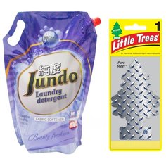 Jundo «Beauty Freshnes» Aroma Capsule Концентрированный кондиционер для стирки белья(100стирок)/2л + подарок Натуральный ароматизатор для шкафов и помещений Ёлочка "Стальная сила" (Pure Steel)