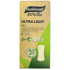 Органические ежедневные прокладки Vuokkoset 100% BIO Ultra Ligh 24 шт