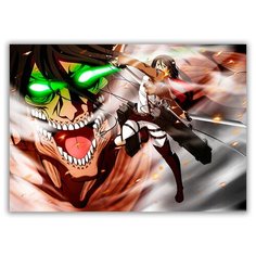 Магнит на холодильник малый - A5, атака титанов, девушка Drabs