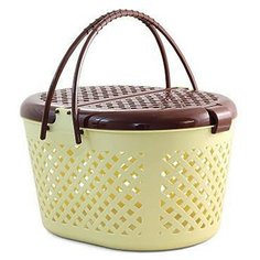 Корзина-переноска для кошек и собак Triol 1045-2 М 44х35х26 см бежевый