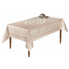 Скатерть KARNA CARAMEL (2796) 160х220 см бежевый