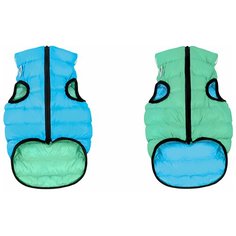 Жилет для собак AiryVest Lumi двусторонний светящийся 22 XS салатовый/голубой