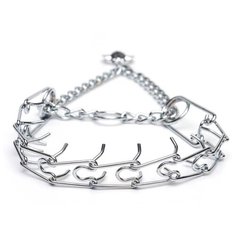 Строгий ошейник Пижон 1028352, 45 см серебристый