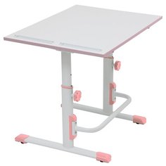 Стол детский Polini Simple М1 75x55 см белый/розовый