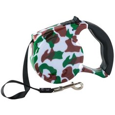 Поводок-рулетка для собак Пижон 1279901 милитари 5 м