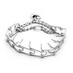 Строгий ошейник Пижон 1028353, 55 см серебристый