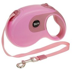 Поводок-рулетка для собак DIIL 1716406/1716405 розовый 5 м