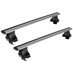 комплект дуг и опор ATLANT 8823+8809+8858 за дверные проемы для Daewoo Matiz (1998-2015), 1.1 м серебристый