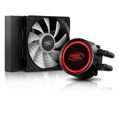 Система водяного охлаждения для процессора Deepcool Gammaxx L120T медный/черный/красная подсветка 1 шт.