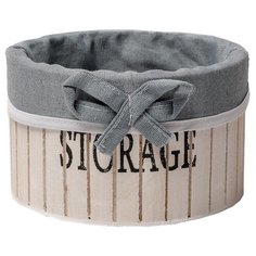 Доляна Корзина для хранения Storage, 23 х 23 х 11 см белый