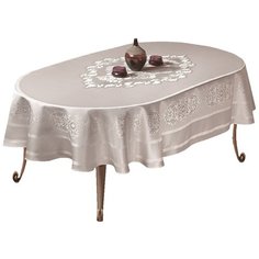 Скатерть KARNA CARAMEL (2797) 160х220 см серый