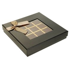 Коробка подарочная Yiwu Youda Import and Export 2489498 21 х 4 х 21 см коричневый