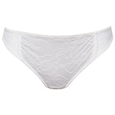 Marc & Andre Трусы бразилиана средней посадки с кружевным полотном, размер L(40), белый