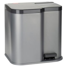 Контейнер CURVER Duo 04027-491-00, 21 л серебристый/черный