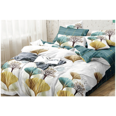 Постельное белье поплин 100% хлопок 2908П, 1.5-спальное, пододеяльник 145 х 215 см, наволочки 70х70 см Sleeping Place