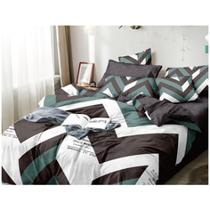 Постельное белье поплин 100% хлопок 2907П, евростандарт, пододеяльник 200 х 220 см, наволочки 50х70 см Sleeping Place