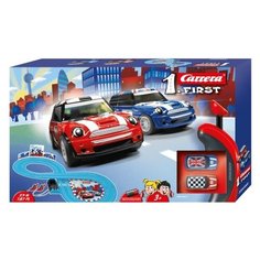 Автотрек Carrera First MINI Cooper на батарейках