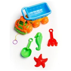 Набор № 805: мельница-каталка, мастерок, грабли, две пасочки, арт. 817034 China Dans International