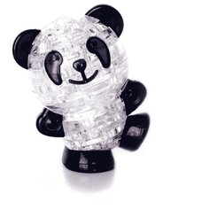 Головоломка Crystal Puzzle Панда со светом черная