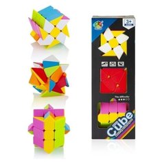 Набор кубиков головоломок Fanxin 3x3 HotWheels Set stickerless (3шт)