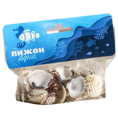 Ракушка для аквариума Пижон Aqua 1002237 бежевый/белый/коричневый