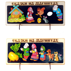 Сказки на магнитах "Репка" арт. К-0543/1 + Сказки на магнитах "Курочка Ряба" арт. К-0543/6 Нескучные игры