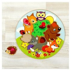 Дидактические игры иматериалы. Головоломка "Лесные жители", П 200, 2295118 Лесная мастерская