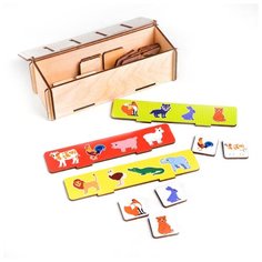 Головоломка. Сортёр "Изучаем животных" 4276015 Лесная мастерская