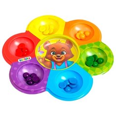 ZABIAKA Сортер на 6 цветов "Мишкины конфетки" с пинцетом 4004710