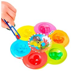 ZABIAKA Сортер на 6 цветов "Сокровища пиратов" с пинцетом 4004711