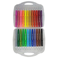WELLSHOP/Фломастеры акварельные, мягкая кисть, серия "Правильное письмо". Набор 24 цвета.