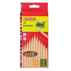 Карандаши цветные,арт.8660086, 12шт, некрашенн.корпус Herlitz
