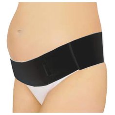 11131(1-6) Бандаж-лента дородовый "Поддержка" черный (XS-XXL;р.42-52;обхват бедер 85-115см) Mama Com.Fort