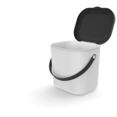 Контейнер для сортировки мусора Albulino 6,0л 23,5X20,8X20,0 см белый Rotho