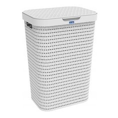 Корзина бельевая 55,0л COUNTRY белый Rotho