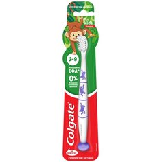 Зубная щетка Colgate For kids 2-9 лет, белый/сиреневый