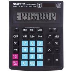 Калькулятор бухгалтерский STAFF Plus STF-333-12 черно-синий
