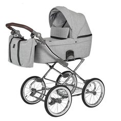 Универсальная коляска Noordline Nicole Classic (3 в 1), grey/chrome, цвет шасси: серебристый