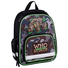 Berlingo ранец Optimal Jeep, черный/серый