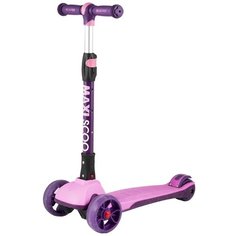 Детский городской самокат Maxiscoo Junior Plus, розовый