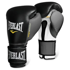 Боксерские перчатки Everlast Powerlock черный/серый 10 oz