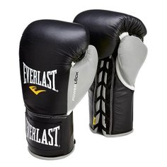 Боксерские перчатки Everlast Powerlock (XL) черный/серый 10 oz