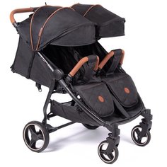Прогулочная коляска для двойни Coletto Enzo Twin 2020, black