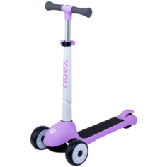 Самокат 3-колесный Motley, 120/90 мм, белый/фиолетовый Ridex