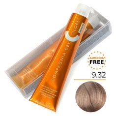 Compagnia Del Colore Стойкая безаммиачная крем-краска, 9/32 очень светлый бежевый блондин, 100 мл