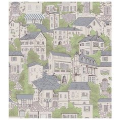 Обои МОФ Городок 225112-4 0,53х10м Московская Обойная Фабрика