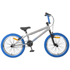Подростковый BMX велосипед TechTeam Goof (2020) серый/синий (требует финальной сборки)