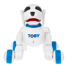 Интерактивная собака-робот DEFA с пультом ДУ Toby, синяя Defatoys