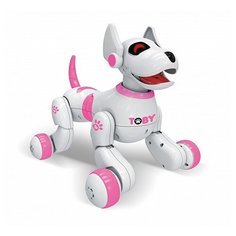 Интерактивная собака-робот DEFA с пультом ДУ Toby, розовая Defatoys