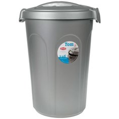 Контейнер для корма Stefanplast Tom серебряный 16 кг 46 л (1 шт)